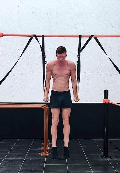 Muscle up on rings