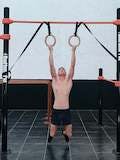 Supine pull ups on rings