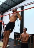 Advanced pull-ups with elastic band
